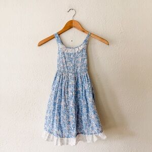 Cupcakes & Cashmere Girls Blue Floral Dress